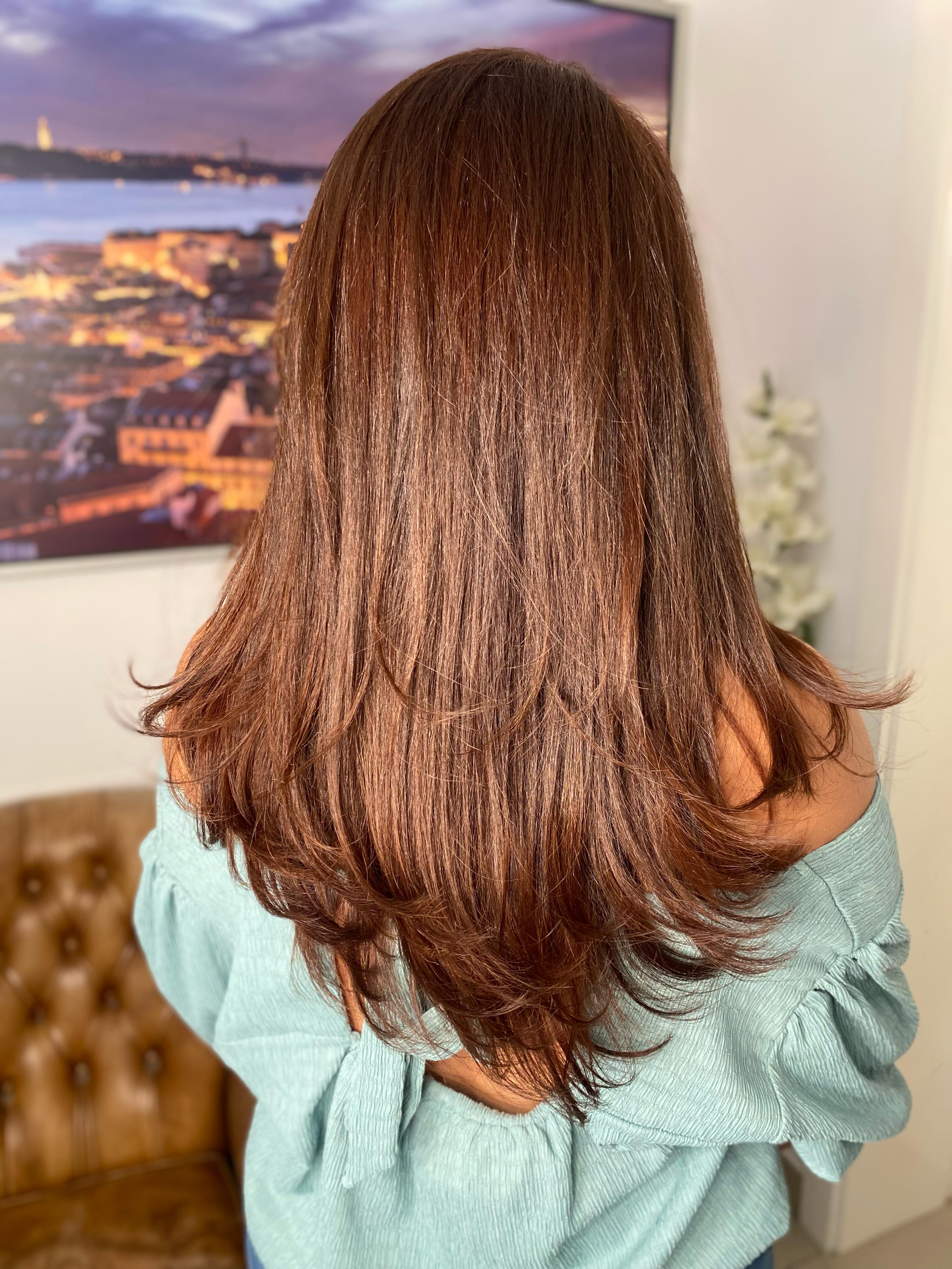 Depois: coloração balayage Lisboa